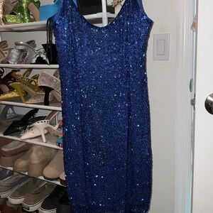 Vintage Hands Beaded Mini Dress